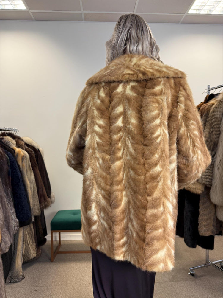 Golden Mink Jacket, Medium Size, Mink Coat, Real Fur Coat, Fur Coats, Mink Fur, Golden Mink, Fur Jacket Mink, Thick Fur Jacket, Soft Mink