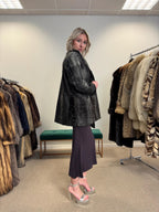 Grey Astrakhan Coat, Medium Size, Astrakhan Fur Jacket, Vintage Fur Coat, Grey Fur Coat, Thick Fur Jacket, Astrakhan Jacket, Astrakhan Fur
