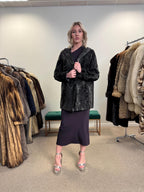 Grey Astrakhan Coat, Medium Size, Astrakhan Fur Jacket, Vintage Fur Coat, Grey Fur Coat, Thick Fur Jacket, Astrakhan Jacket, Astrakhan Fur