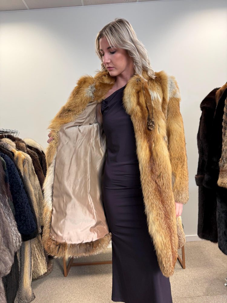 Red Fox Fur Coat, XS Size, Fur Coats Women, Real Fox Coat, Fox Fur Real, Fur Coat, Soft Fox Coat, Red Fox, Real Fur, Vintage Fur Coat