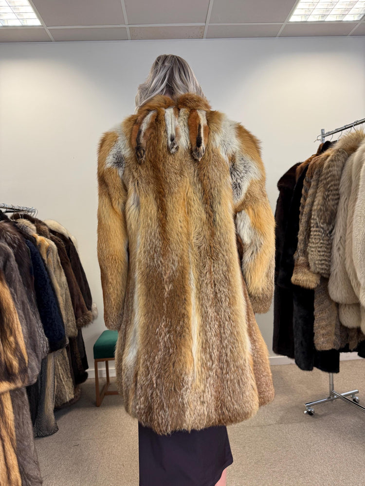 Red Fox Fur Coat, XS Size, Fur Coats Women, Real Fox Coat, Fox Fur Real, Fur Coat, Soft Fox Coat, Red Fox, Real Fur, Vintage Fur Coat