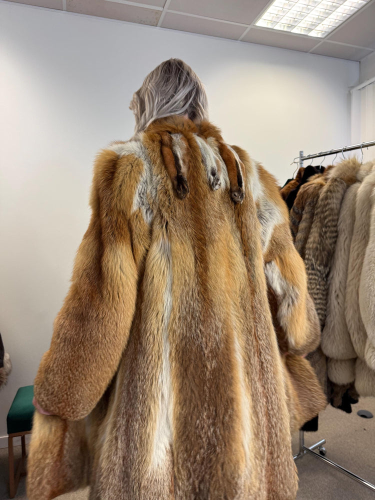 Red Fox Fur Coat, XS Size, Fur Coats Women, Real Fox Coat, Fox Fur Real, Fur Coat, Soft Fox Coat, Red Fox, Real Fur, Vintage Fur Coat