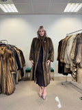 Long Bisam Fur Coat, Large Size, Bisam Fur Coat, Real Fur Coat, Bisam Fur, Vintage Fur Coat, Women's Coat, Thick Fur Coat, Brown Bisam Coat