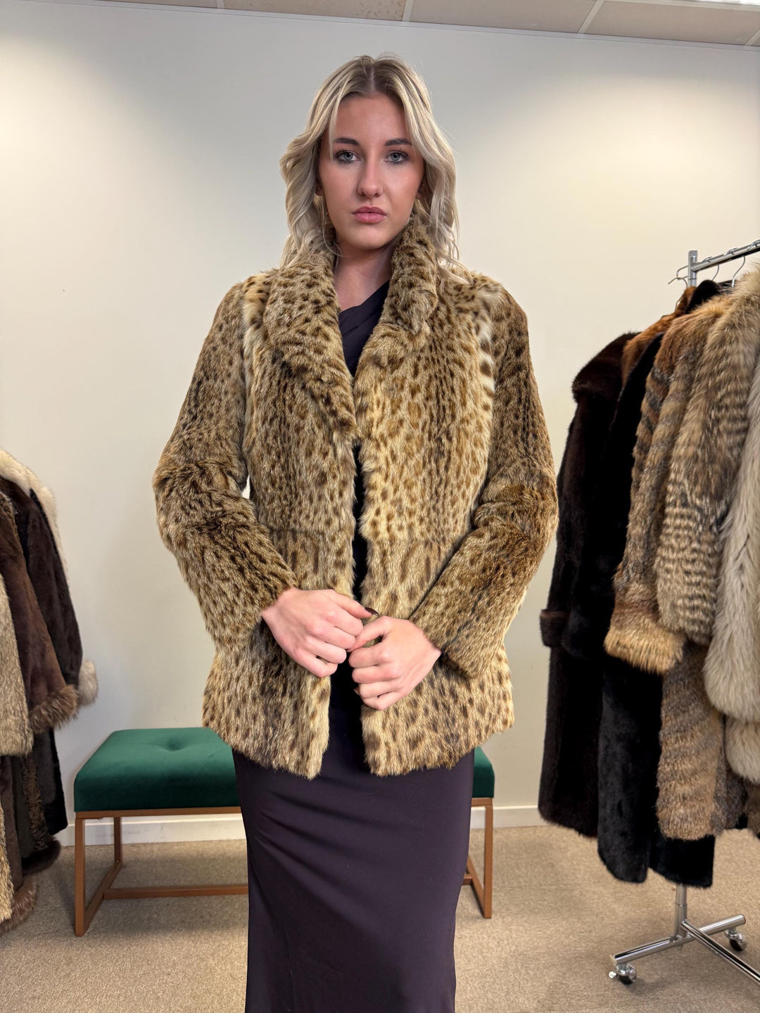 Lynx Fur Jacket, XS Size, Real Fur Jacket, Vintage Fur Coat, Lynx Fur, Real Lynx Fur Coat, Women's Fur Coat, Luxurious Jacket, Lynx Fur, XS