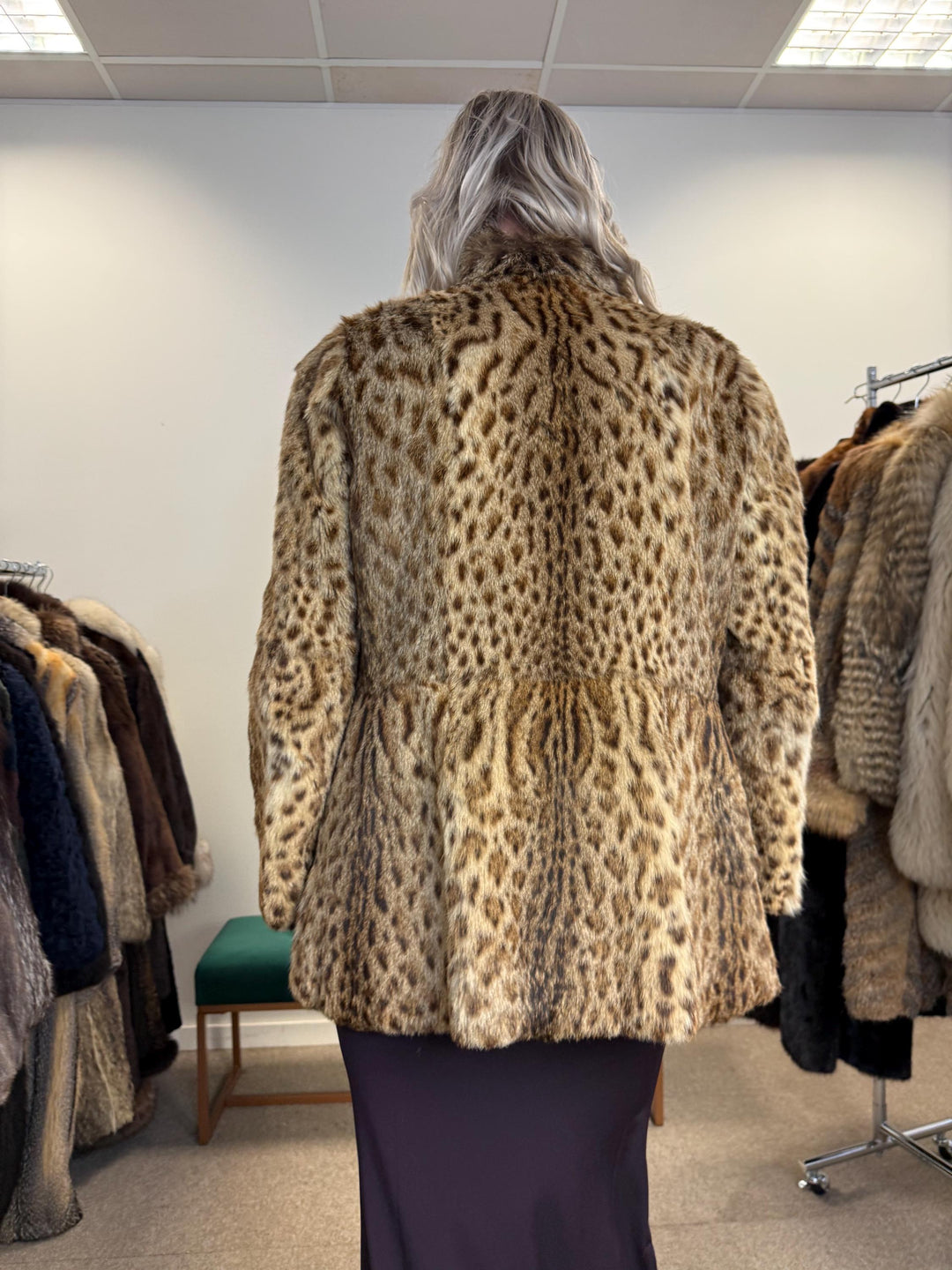 Lynx Fur Jacket, XS Size, Real Fur Jacket, Vintage Fur Coat, Lynx Fur, Real Lynx Fur Coat, Women's Fur Coat, Luxurious Jacket, Lynx Fur, XS