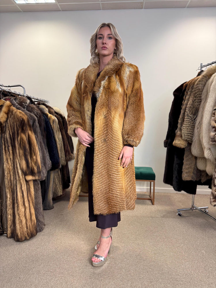 Long Red Fox Coat, Vintage Coat, Medium Size, Fur Coat, Soft Fox Coat, Fur Coats Women, Real Fox Coat, Red Fox Coat, Real Fox Fur, Red Fox