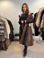 Brown Astrakhan Coat, Medium Size, Thick Fur Coat, Vintage Fur Coat, Real Fur Coat, Women's Fur Coat, Astrakhan Fur, Astrakhan Coat