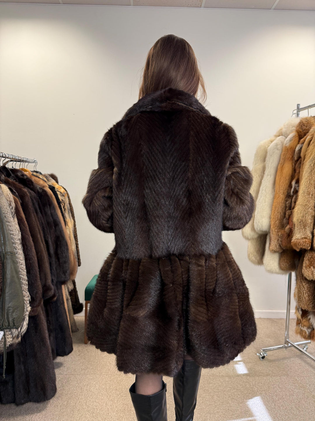 New Mink Coat, Brown Mink Fur Coat, Medium Size, Women's Fur Coat, Mink Fur Coat, Thick Brown Mink, Fur Coat, Brown Mink Fur, Real Fur Coat