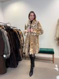 Lynx fur jacket, hooded fur jacket, medium new fur coat, real fur coat, lynx coat, excellent condition, handmade fur coat