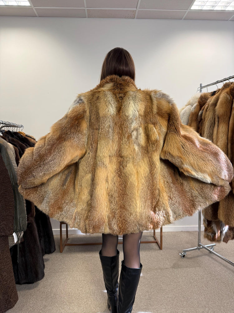 Red Fox Jacket, Large Size, Fur Coats Women, Real Fox Coat, Fox Fur Real, Fur Coat, Fluffy Fox Coat, Red Fox, Real Fur, Vintage Fur Coat