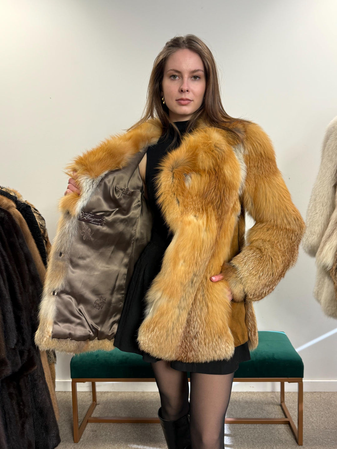 Fluffy Red Fox Jacket, Small Size, Soft Fox Fur Coat, Red Fox Coat, Fox Fur Real, Women's Fur Coat, Vintage Fur Coat, Fur Coats Women