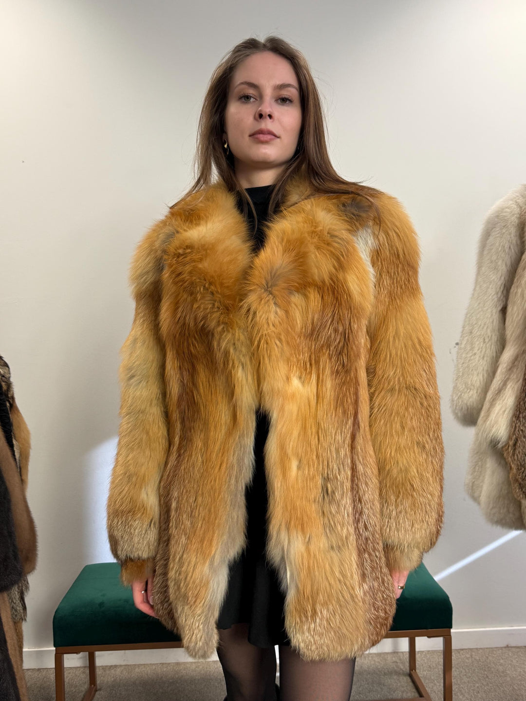 Fluffy Red Fox Jacket, Small Size, Soft Fox Fur Coat, Red Fox Coat, Fox Fur Real, Women's Fur Coat, Vintage Fur Coat, Fur Coats Women