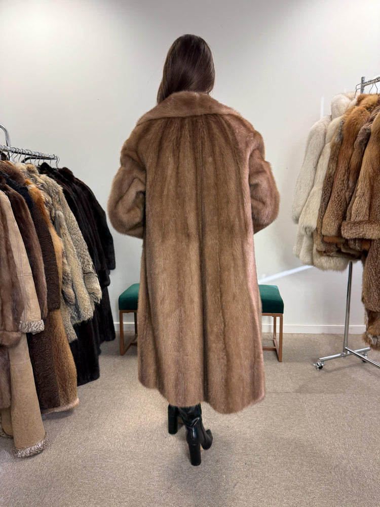 Pastel Mink Fur Coat, Women's Fur Coat, Vintage Fur Coat, M/L Size, Real Fur Coat, Mink Coat, Pastel Mink Fur, Mink Fur Coat, Pastel Mink