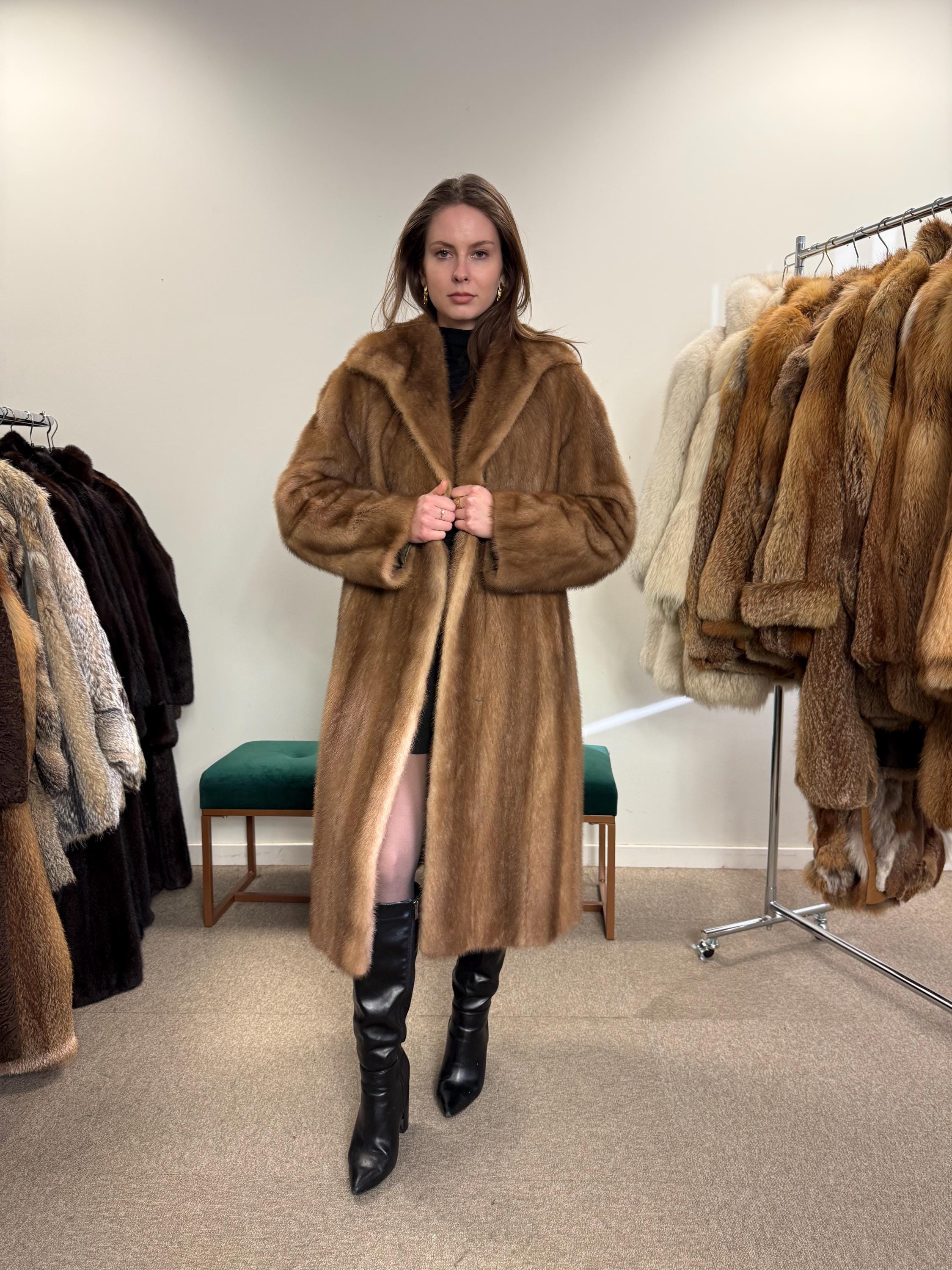 Pastel Mink Fur Coat, Women's Fur Coat, Vintage Fur Coat, M/L Size, Real Fur Coat, Mink Coat, Pastel Mink Fur, Mink Fur Coat, Pastel Mink