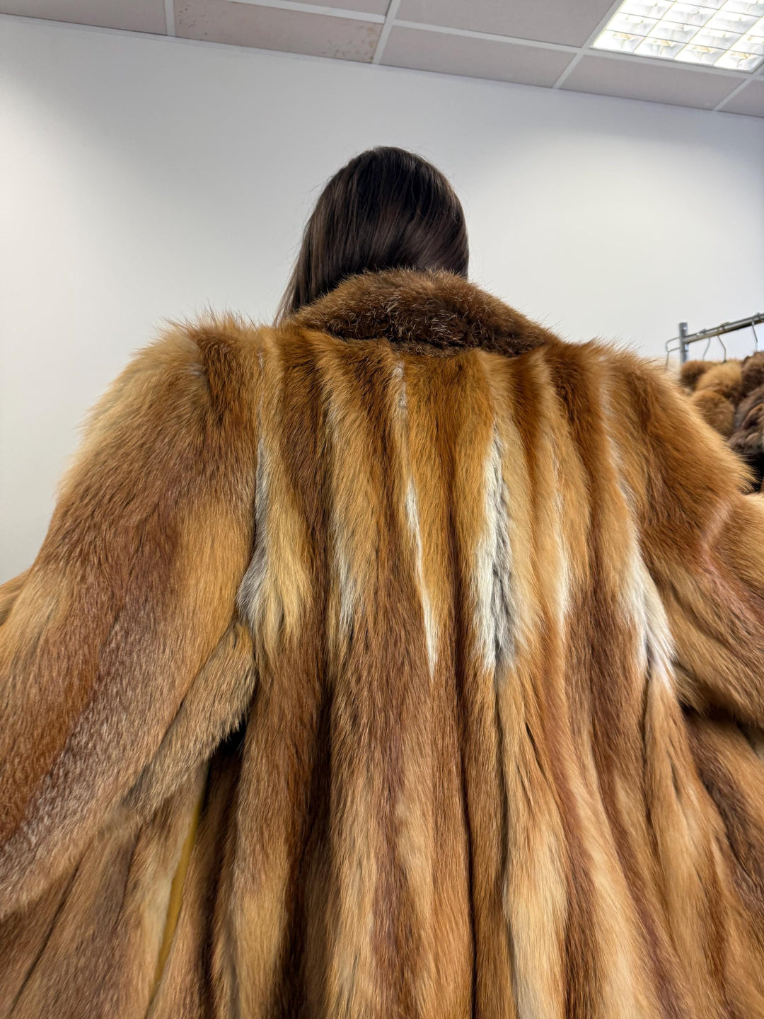 Red Fox Fur Coat, Women's Vintage Coat, XL Size, Fur Coat, Soft Fox Coat, Red Fox, Real Fur, Fur Coats Women, Real Fox Coat, Fox Fur Real