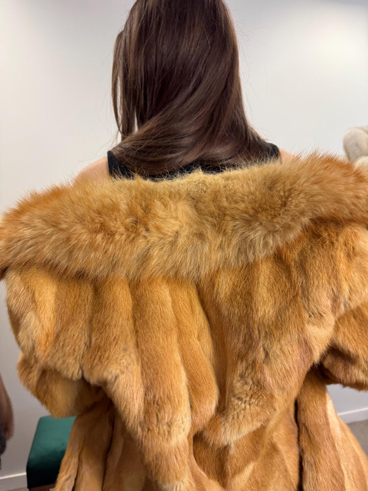 Golden Mink Fur Jacket, Mink Fur Jacket, Golden Mink, Medium Size, Real Fur Jacket, Vintage Fur Coat, Women's Fur Jacket, Mink Jacket