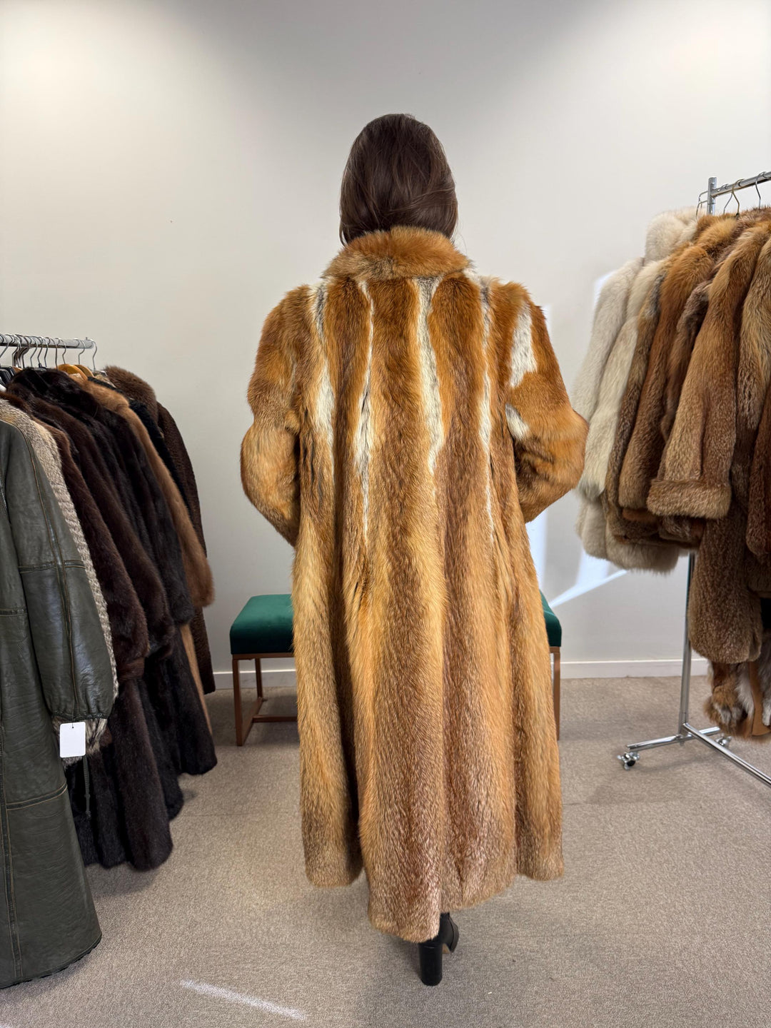 Long Red Fox Coat, Small Size, Soft Fox Fur Coat, Red Fox Coat, Fox Fur Real, Thick Fur, Women's Fur Coat, Vintage Fur Coat, Fur Coats Women