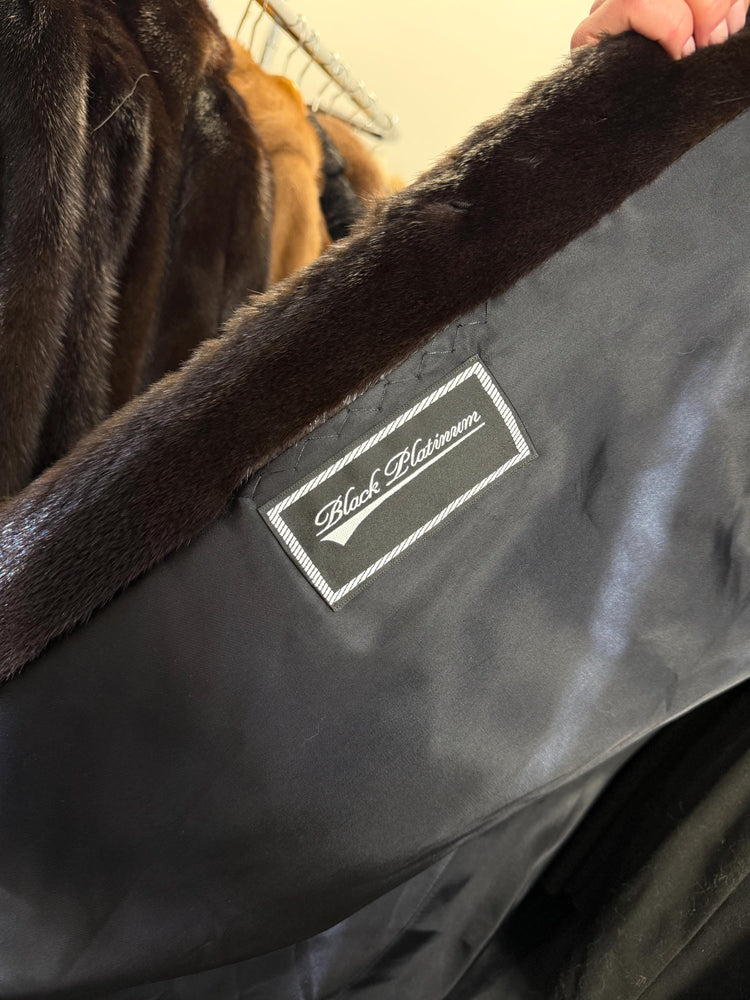 Black Mink Fur Coat, XL Size, Mink Coat, Real Fur Coat, Fur Coats, Mink Coat, Black Mink, Black Mink Coat, Womens Fur Coat, Luxury Mink Coat