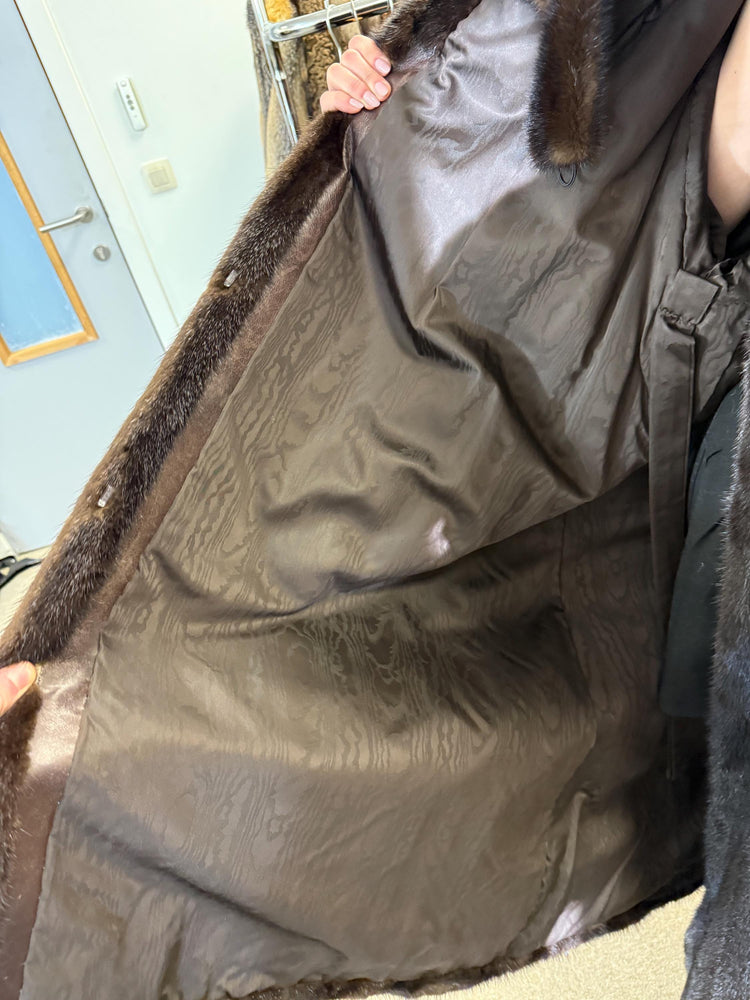 Oversized Dark Brown Mink Coat, 4XL Size, Special Design, Vintage Luxurious Style, Premium Quality Fur, Real Mink Fur, Soft & Thick Fur Coat