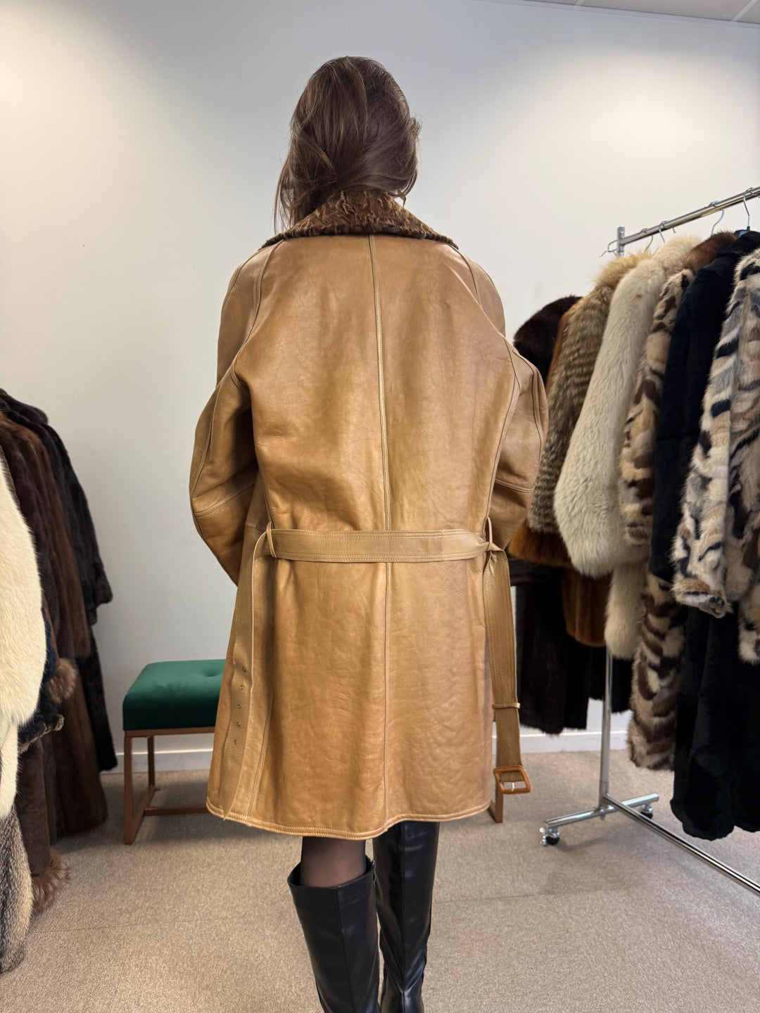 Astrakhan Leather Double Sided Coat, Medium Size, Brown Fur Coat, Real Fur Coat, Vintage Fur Coat, Astrakhan Leather Fur Coat, Fur Coat