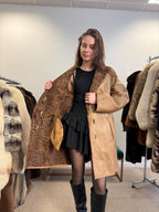 Astrakhan Leather Double Sided Coat, Medium Size, Brown Fur Coat, Real Fur Coat, Vintage Fur Coat, Astrakhan Leather Fur Coat, Fur Coat