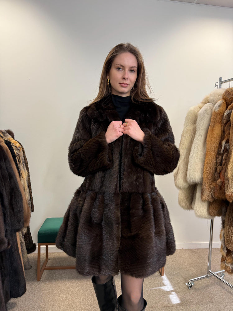 New Mink Coat, Brown Mink Fur Coat, Medium Size, Women's Fur Coat, Mink Fur Coat, Thick Brown Mink, Fur Coat, Brown Mink Fur, Real Fur Coat