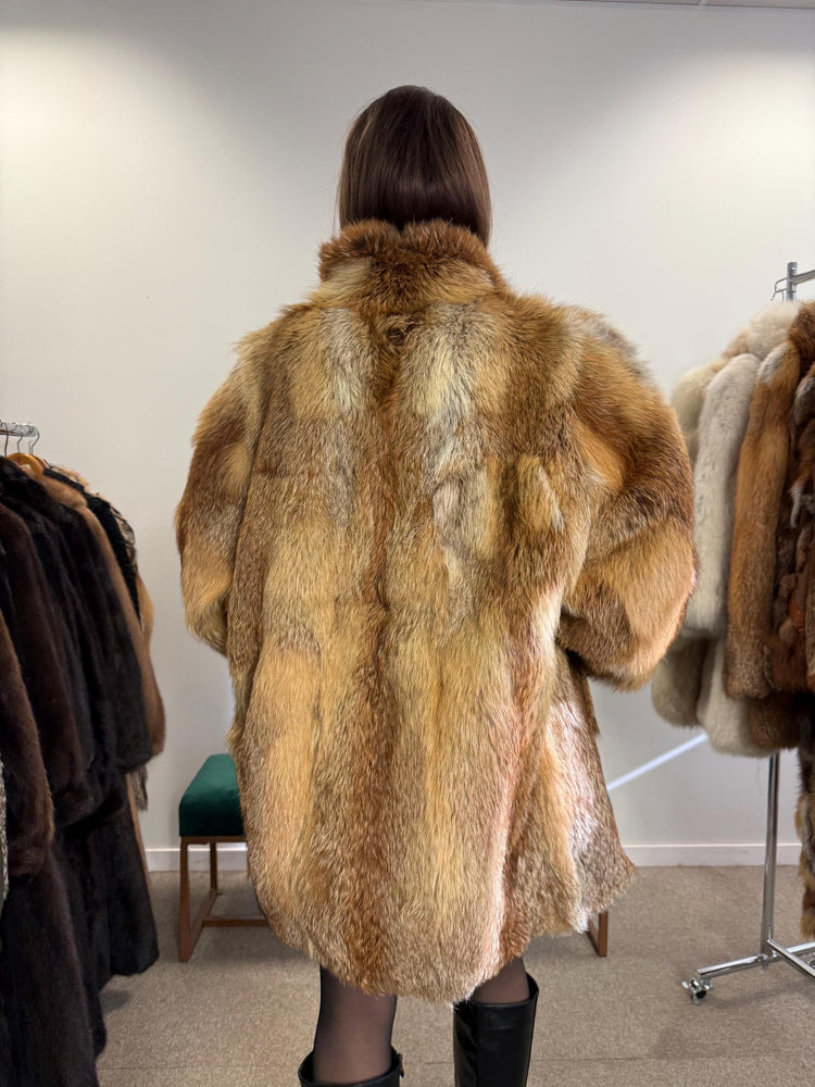 Red Fox Jacket, Large Size, Fur Coats Women, Real Fox Coat, Fox Fur Real, Fur Coat, Fluffy Fox Coat, Red Fox, Real Fur, Vintage Fur Coat