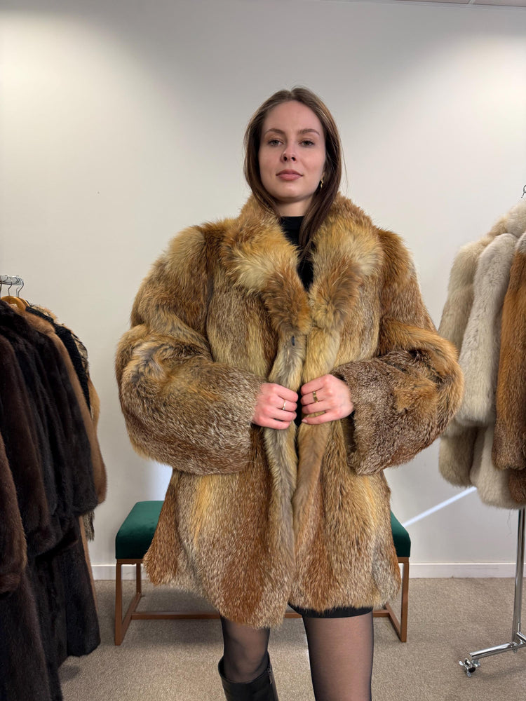 Red Fox Jacket, Large Size, Fur Coats Women, Real Fox Coat, Fox Fur Real, Fur Coat, Fluffy Fox Coat, Red Fox, Real Fur, Vintage Fur Coat