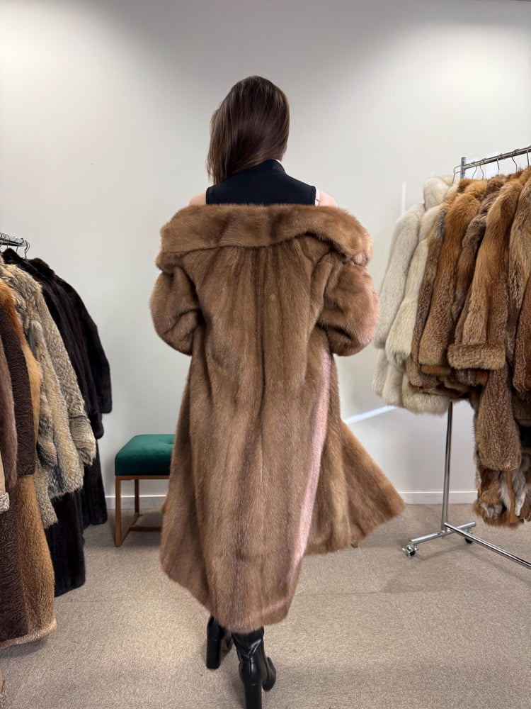 Pastel Mink Fur Coat, Women's Fur Coat, Vintage Fur Coat, M/L Size, Real Fur Coat, Mink Coat, Pastel Mink Fur, Mink Fur Coat, Pastel Mink