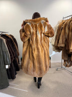 Long Red Fox Coat, Small Size, Soft Fox Fur Coat, Red Fox Coat, Fox Fur Real, Thick Fur, Women's Fur Coat, Vintage Fur Coat, Fur Coats Women