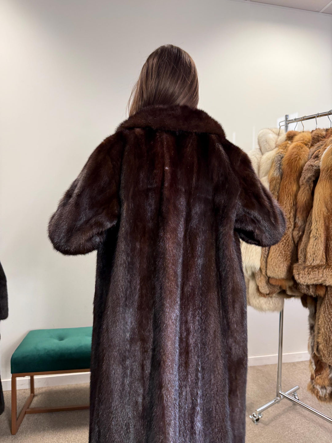 Brown Mink Coat, Medium Size, Women's Fur Coat, Vintage Fur Coat, Real Fur Coat, Mink Coat, Thick Mink Fur, Long Mink Coat, Fur Coat Mink