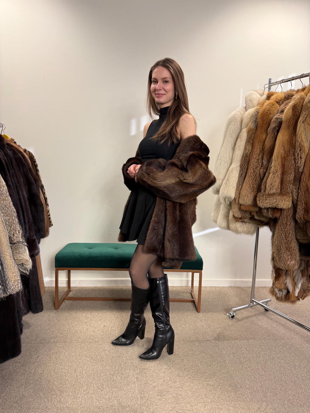 Brown Beaver Fur Coat, Large Size, Beaver Coat, Real Fur, Women's Fur Coat, Vintage Fur Coat, Brown Fur Coat, Fur Coat Women, Large Fur Coat
