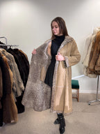 Double Sided Astrakhan Fur Coat, M Size, Long Fur Coat, Astrakhan Fur Coat, Women's Fur Coat, Vintage Fur Coat, Real Fur Coat, Thick Fur