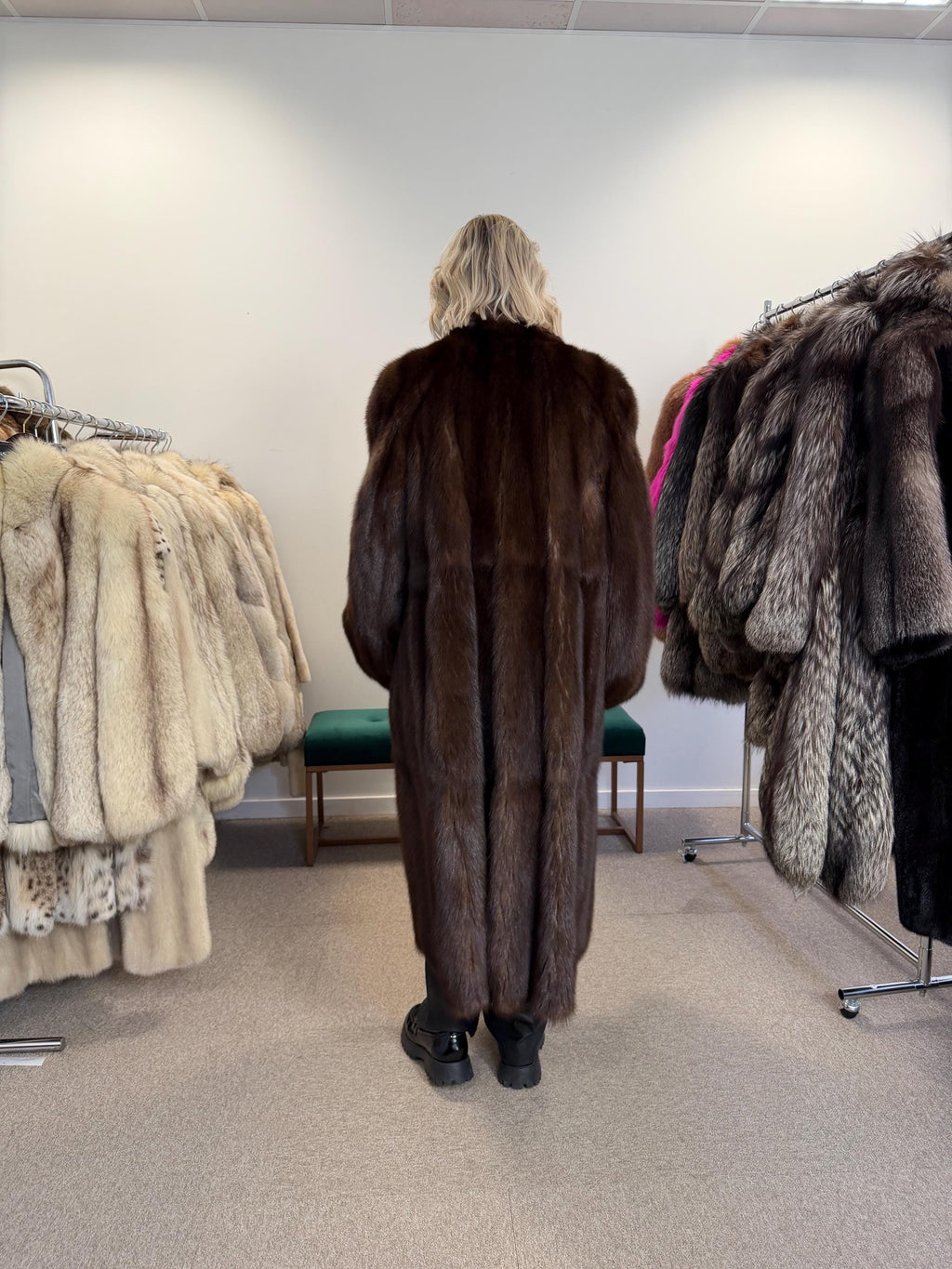 Sable Fur Coat, L Size, Genuine Sable Fur, Real Sable Coat, Luxurious Fur Coat, Women's Fur Coat, Sable Fur, Real Sable, Soft Sable Fur