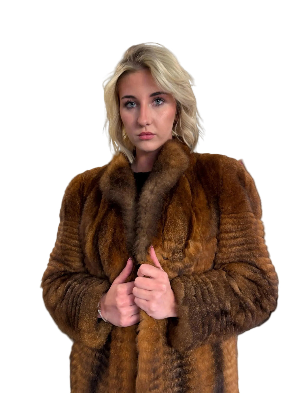 Black Possum Fur Coat, Large Size, Luxury Fur Coat, Real Fur Coat, Full-Length Possum Fur Coat, Vintage Fur Coat, Women's Fur Coat, Real Fur