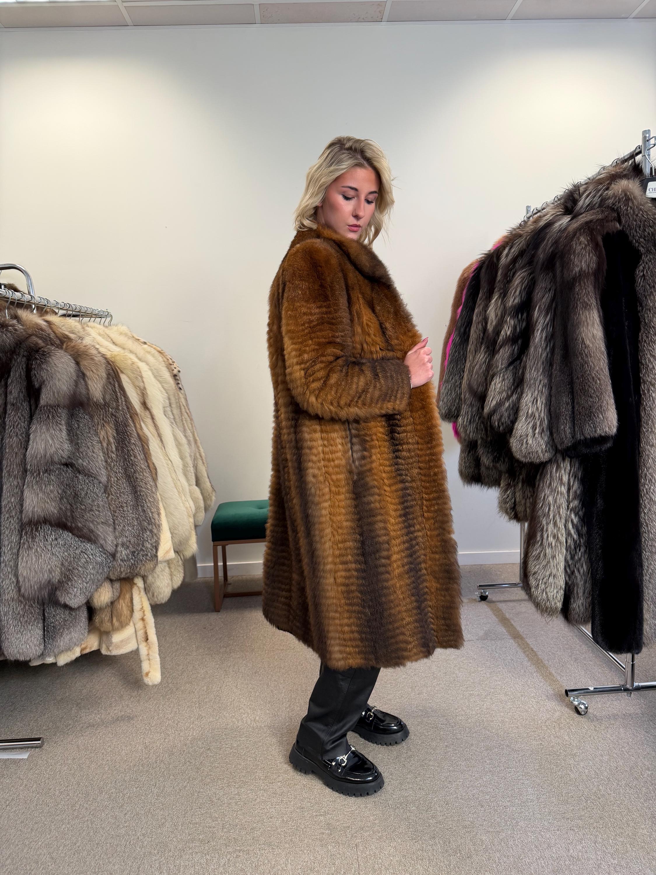 Black Possum Fur Coat, Large Size, Luxury Fur Coat, Real Fur Coat, Full-Length Possum Fur Coat, Vintage Fur Coat, Women's Fur Coat, Real Fur