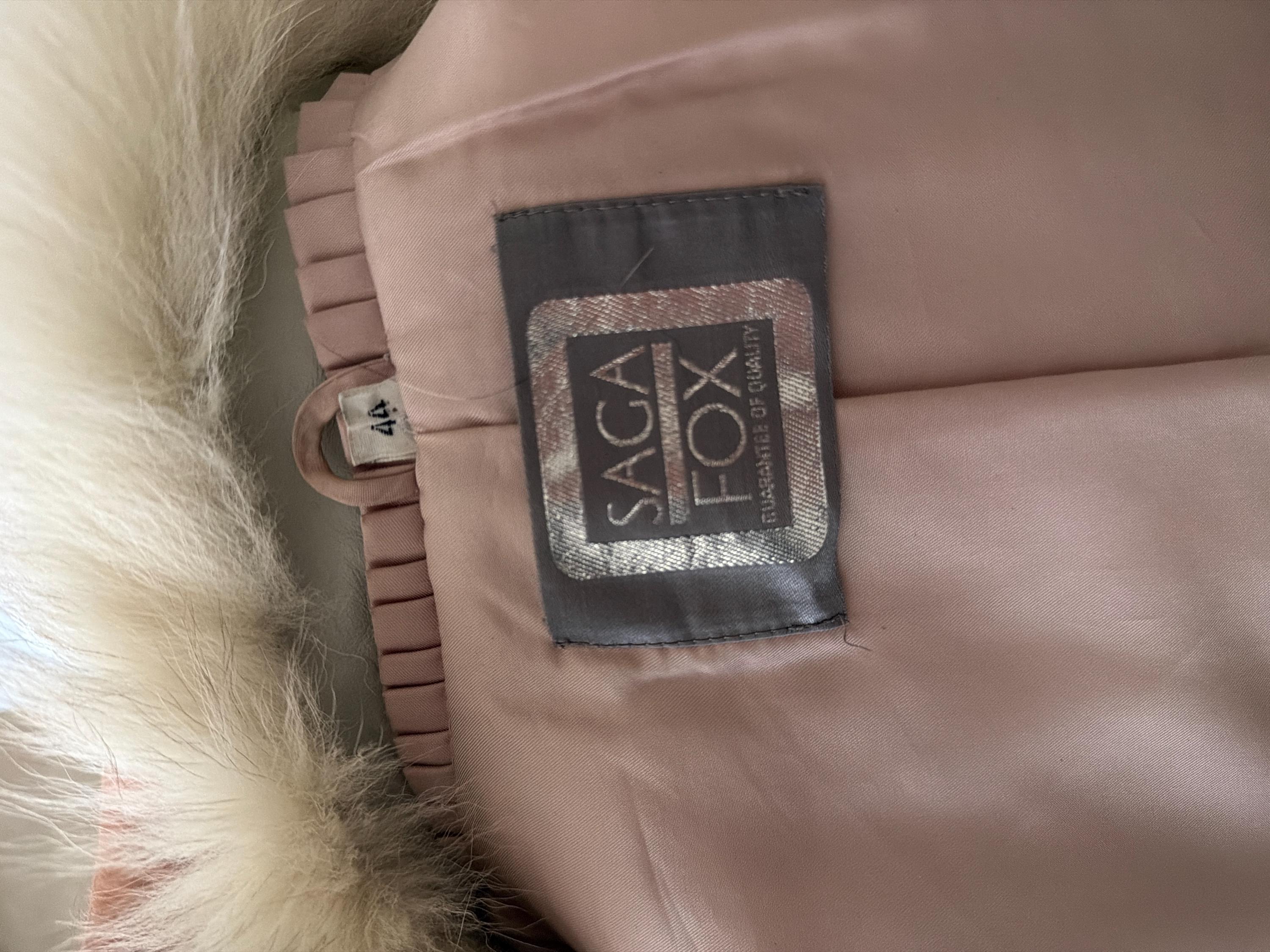 White Fox Fur Jacket, Medium Size, Blue Fox Jacket, Vintage Fur Jacket, Women's Fur Jacket, Real Fox Fur, Real Fox Jacket, Soft Fur Jacket