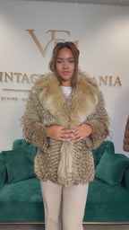 Coyote Fur Jacket, Medium, Trimmed