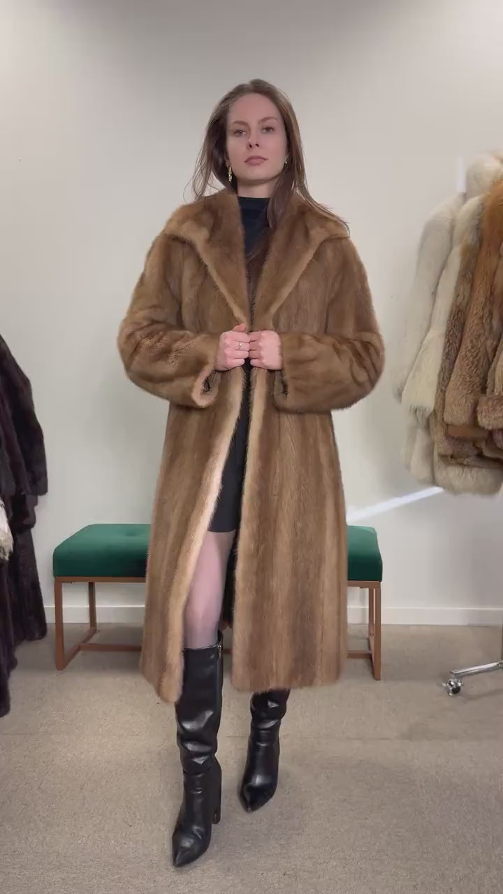 Pastel Mink Fur Coat, Women's Fur Coat, Vintage Fur Coat, M/L Size,  Real Fur Coat, Mink Coat, Pastel Mink Fur, Mink Fur Coat, Pastel Mink