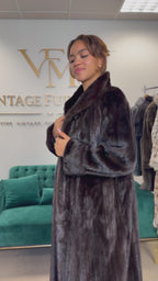 Dark Brown Mink Fur Coat, M/L, Frankfurt