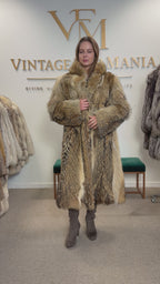Coyote Fur Coat, Large, Full Length, Fluffy