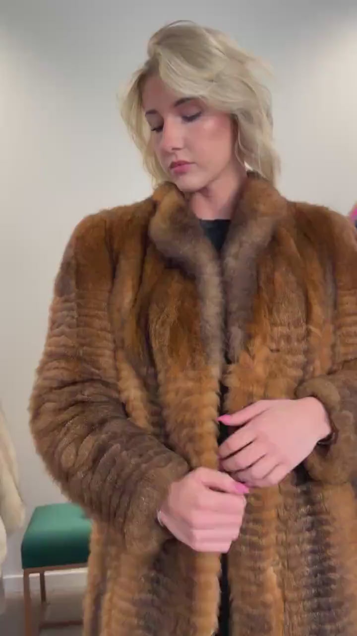Black Possum Fur Coat, Large Size, Luxury Fur Coat, Real Fur Coat, Full-Length Possum Fur Coat, Vintage Fur Coat, Women's Fur Coat, Real Fur
