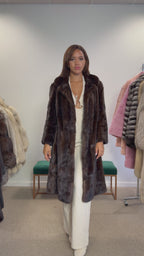 Mink Fur Coat, Brown, Medium