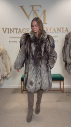 Silver Fox Fur Coat, Large, Ankershoffhem luxury brand