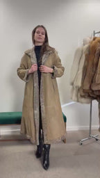 Double Sided Astrakhan Fur Coat, M Size, Long Fur Coat, Astrakhan Fur Coat, Women's Fur Coat, Vintage Fur Coat, Real Fur Coat, Thick Fur