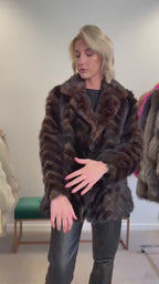Dark Brown Mink Fur Jacket, Medium Size, Mink Coat, Real Fur Jacket, Fur Coats, Mink Fur, Brown Mink, Fur, Fur Jacket Mink, Brown Fur Coat