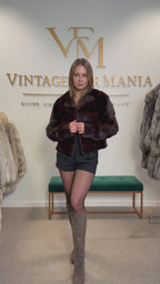 Mink Fur Jacket, Medium, Horizontal Pelt Design